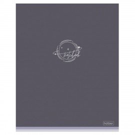 Тетрадь А5 48л. HATBER скоба, клетка, Soft-touch ламинация, Лаконично (микс в спайке), 090520, 48Т5лВ1