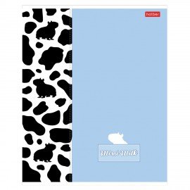 Тетрадь А5 48л. HATBER скоба, клетка, матовая ламинация, Mimimilk (микс в спайке), 083846, 48Т5лВ1