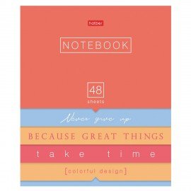 Тетрадь А5 48л. HATBER скоба, клетка, обложка картон, Ассорти- Выпуск №2 (микс в спайке), 087346, 48Т5В1