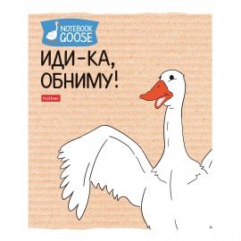 Тетрадь А5 48л. HATBER скоба, клетка, обложка картон, Гусь-веселюсь_Выпуск №2 (микс), 078789, 48Т5В1