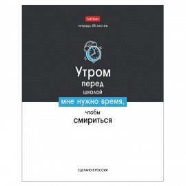 Тетрадь А5 48л. HATBER скоба, клетка, обложка картон, Люблю школу (микс в коробе), 078565, 48Т5В1
