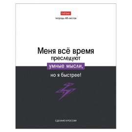 Тетрадь А5 48л. HATBER скоба, клетка, обложка картон, Люблю школу (микс в коробе), 078565, 48Т5В1