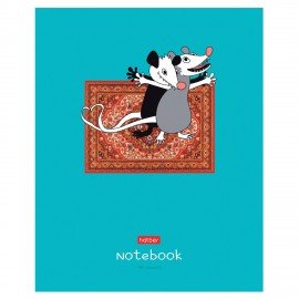 Тетрадь А5 48л. HATBER скоба, клетка, обложка картон, На ковре (микс в спайке), 088375, 48Т5В1