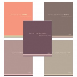 Тетрадь А5 96л. HATBER скоба, клетка, Soft-touch ламинация, Мечтай! (микс в спайке), 090512, 96Т5лВ1