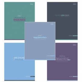 Тетрадь А5 96л. HATBER скоба, клетка, Soft-touch ламинация, Посмотри с другой стороны (микс), 090563, 96Т5лВ1