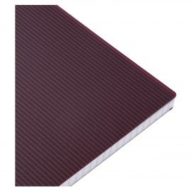 Тетрадь обложка пластик, А4 80л. гребень, клетка, HATBER, VELVET Бордо, 081564, 80Т4В1гр_01606