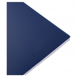 Тетрадь обложка пластик, А4 80л. гребень, клетка, HATBER, VELVET Синяя, 081562, 80Т4В1гр_01609