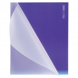 Тетрадь обложка пластик, А5 48л. скоба, клетка, HATBER, PROстиль (микс в спайке), 090231, 48Т5В1пл