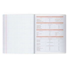 Тетрадь предметная MonoPastel 48л, пластиковая обложка, ГЕОГРАФИЯ, клетка, подсказ, BRAUBERG, 405505