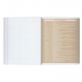 Тетрадь предметная MonoPastel 48л, пластиковая обложка, ИСТОРИЯ, клетка, подсказ, BRAUBERG, 405508