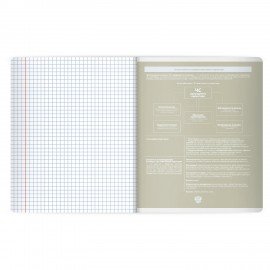 Тетрадь предметная MonoPastel 48л, пластиковая обложка, ОБЗР, клетка, подсказ, BRAUBERG, 405513