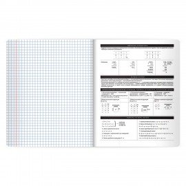 Тетрадь предметная BLACK MODE 48л, пластиковая обложка, ИНФОРМАТИКА, клетка, подсказ, BRAUBERG, 405520