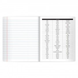 Тетрадь предметная BLACK MODE 48л, пластиковая обложка, РУССКИЙ ЯЗЫК, линия, подсказ, BRAUBERG, 405523