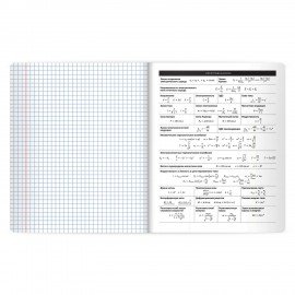 Тетрадь предметная BLACK MODE 48л, пластиковая обложка, ФИЗИКА, клетка, подсказ, BRAUBERG, 405524
