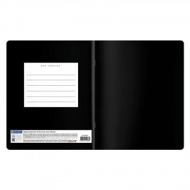 Тетрадь предметная BLACK MODE 48л, пластиковая обложка, ФИЗИКА, клетка, подсказ, BRAUBERG, 405524