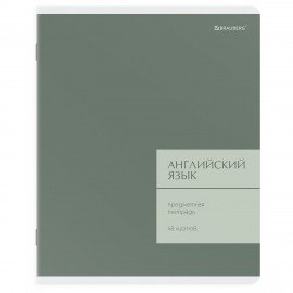 Тетради предметные, КОМПЛЕКТ 12 ПРЕДМЕТОВ 48л, пластиковая обложка, BRAUBERG "MonoPastel", 405540