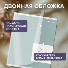 Тетради предметные, КОМПЛЕКТ 12 ПРЕДМЕТОВ 48л, пластиковая обложка, BRAUBERG "MonoPastel", 405540