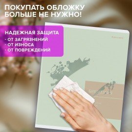 Тетради предметные, КОМПЛЕКТ 12 ПРЕДМЕТОВ 48л, пластиковая обложка, BRAUBERG "MonoPastel", 405540