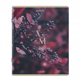 Тетради предметные, КОМПЛЕКТ 12 ПРЕДМЕТОВ 48л, пластиковая обложка, BRAUBERG "PURE NATURE", 405543