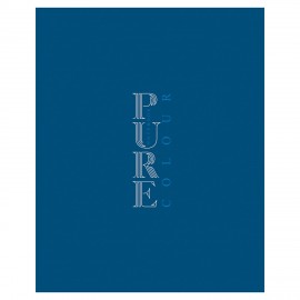 Тетрадь А5 96л. HATBER-ECO скоба, офсет №2 ЭКОНОМ, клетка, обложка картон,PUREcolour_Голубика 092123, 96Т5C1_34813