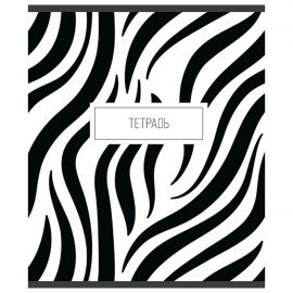 Тетрадь А5 48л. ПЗБМ скоба, клетка, матовая ламинация, Анимал принт (микс в спайке),, 22303