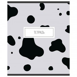 Тетрадь А5 48л. ПЗБМ скоба, клетка, матовая ламинация, Анимал принт (микс в спайке),, 22303