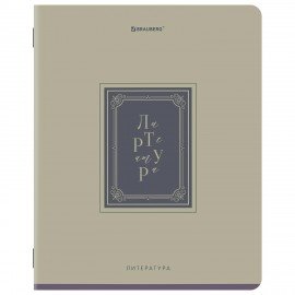 Тетради предметные, КОМПЛЕКТ 12 ПРЕДМЕТОВ, 48л, рельефный картон, BRAUBERG, ВИНТАЖ, 405603