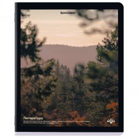 Тетради предметные, КОМПЛЕКТ 12 ПРЕДМЕТОВ, 48л, матовая ламинация, BRAUBERG, ПРИРОДА, 405606