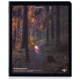 Тетради предметные, КОМПЛЕКТ 12 ПРЕДМЕТОВ, 48л, матовая ламинация, BRAUBERG, ПРИРОДА, 405606