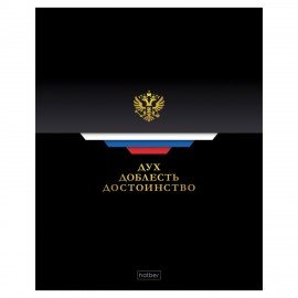 Тетрадь А5 48л. HATBER скоба, клетка, глянцевая ламинация, Россия (микс в спайке), 09, 48Т5лВ1