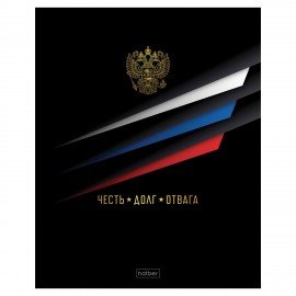 Тетрадь А5 48л. HATBER скоба, клетка, глянцевая ламинация, Россия (микс в спайке), 09, 48Т5лВ1