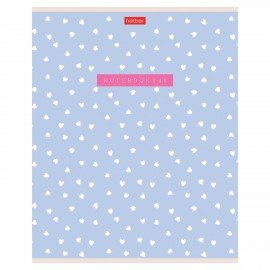 Тетрадь А5 48л. HATBER скоба, клетка, обложка картон, тиснение, LOVE IS... (микс в сп, 48Т5тВ1