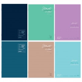 Тетрадь А4 80 л. STAFF College скоба, клетка, офсет №2 ЭКОНОМ, обложка картон, ОДНОТОННАЯ, 405616