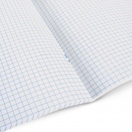 Тетрадь А5, 40 л., STAFF, скоба, клетка, офсет №2 ЭКОНОМ, обложка картон, СВЕТЛАЯ, 405623