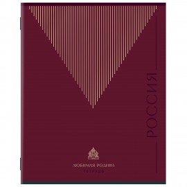 Тетрадь А5, 48 л., STAFF, скоба, клетка, офсет №2 ЭКОНОМ, обложка картон, ТЕМНАЯ, 405625