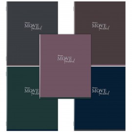 Тетрадь А5, 96 л., STAFF, скоба, клетка, офсет №2 ЭКОНОМ, обложка картон, Ассорти, 405631