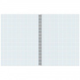 Тетрадь А5, 96 л., ОФИСМАГ, гребень, клетка, обложка картон, БОРДОВАЯ, 405638