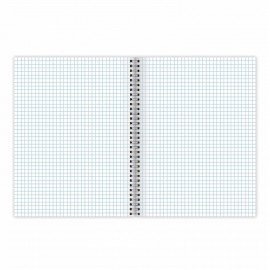 Тетрадь А4, 120 л., BRAUBERG, гребень, клетка, глянцевый лак, "Цветы", 405645