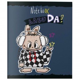 Тетрадь А5 48л. ПЗБМ скоба, клетка, TWIN лак, Лабу-Да! (микс в спайке), 21405