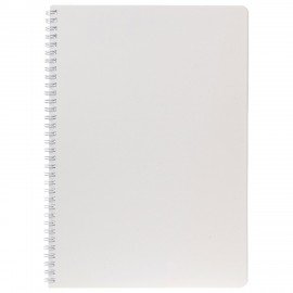 Тетрадь А4 96л. HATBER гребень, клетка, Soft-touch ламинация, SoloMatte_Арктический б, 96Т4лВ1гр