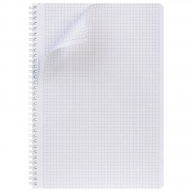 Тетрадь А4 96л. HATBER гребень, клетка, Soft-touch ламинация, SoloMatte_Сапфир, 09288, 96Т4лВ1гр