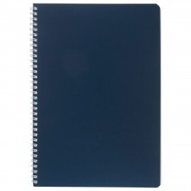 Тетрадь А4 96л. HATBER гребень, клетка, Soft-touch ламинация, SoloMatte_Сапфир, 09288, 96Т4лВ1гр