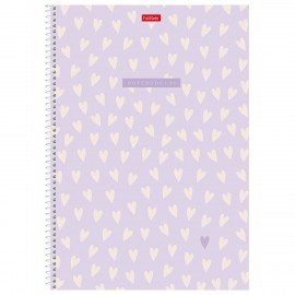 Тетрадь А4 96л. HATBER спираль, линия, тиснение, LOVE IS....(микс в спайке), 093597, 96Т4тВ2сп