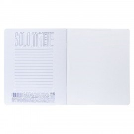 Тетрадь А5 48л. HATBER скоба, клетка, Soft-touch ламинация, SoloMatte_Шоколадный мусс, 48Т5лВ1