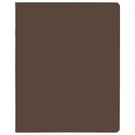 Тетрадь А5 48л. HATBER скоба, клетка, Soft-touch ламинация, SoloMatte_Шоколадный мусс, 48Т5лВ1