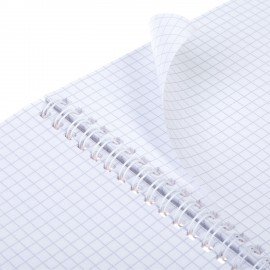 Тетрадь А5 96л. HATBER гребень, клетка, Soft-touch ламинация, SoloMatte_Арктический б, 96Т5лВ1гр