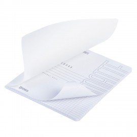 Тетрадь А5 96л. HATBER скоба, клетка, Soft-touch ламинация, SoloMatte_Арктический бел, 96Т5лВ1