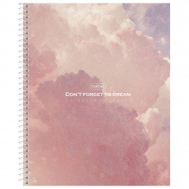 Тетрадь А5 96л. HATBER спираль, клетка, матовая ламинация, Dream (микс в спайке), 093, 96Т5лВ1сп