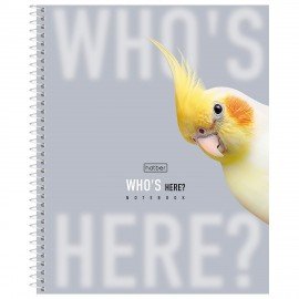 Тетрадь А5 96л. HATBER спираль, линия, матовая ламинация, Кто здесь? (микс в спайке),, 96Т5лВ2сп