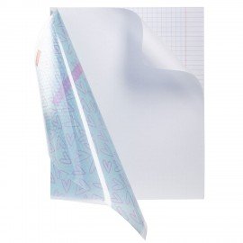 Тетрадь обложка пластик, А5 48л. скоба, клетка, HATBER, LOVE IS.... (микс в спайке),, 48Т5В1пл